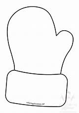 Santa mitten Template  Coloring Christmas sketch template