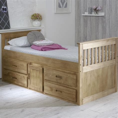 Just Kids Captain Single Bed Frame with Drawers & Reviews | Wayfair.co.uk