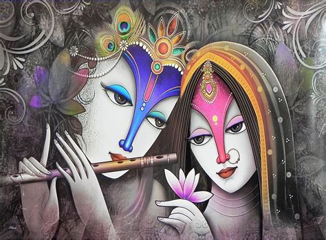 Radha Krishna - Poster | Krishna painting, Krishna, Krishna radha painting