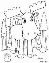 Free Printable moose coloring pages – Artofit sketch template