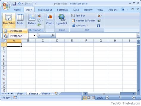 MS Excel 2007: How to Create a Pivot Table