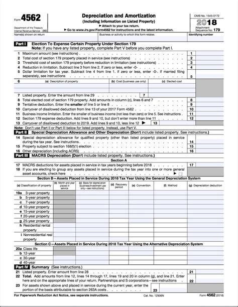 Form 4562: A Simple Guide to the IRS Depreciation Form | Bench Accounting