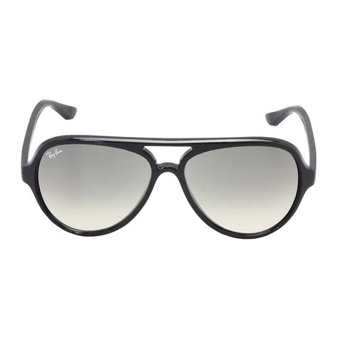 Ray-Ban Cats 5000 Aviator Black - Crystal Grey Gradient Sunglasses For Unisex - RB4125-601-32-59 ...