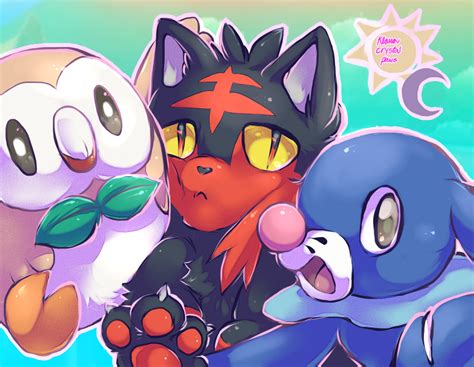 Alola Starters by Klaracrystalpaws on DeviantArt