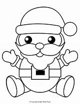 Free Printable Easy Christmas Coloring Pages  Templates sketch template