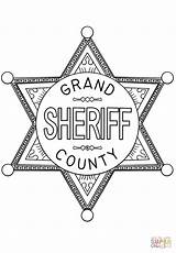 Sheriff Badge coloring Page  Free Printable Coloring Pages sketch template