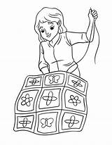 Premium Vector  Quilter Isolated coloring Page For Kids sketch template