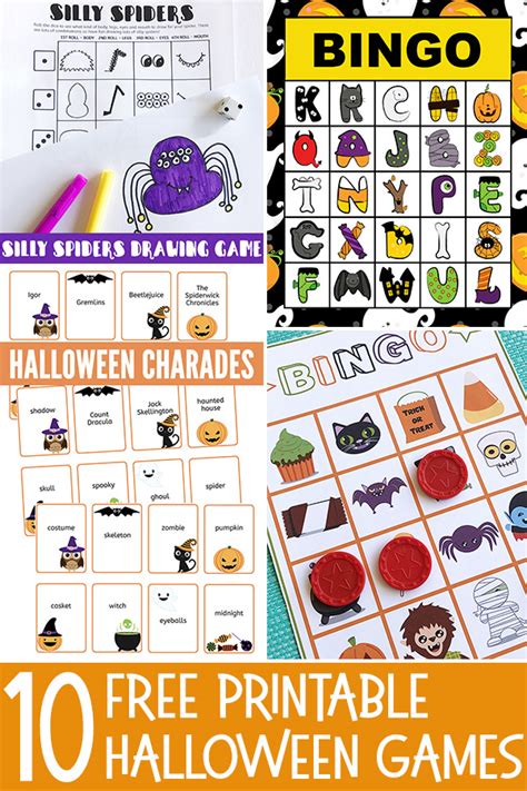 10 Free Printable Halloween Games for Kids