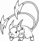 Raichu Coloring Pages sketch template