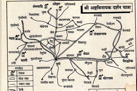 My Maharashtra: Ashtavinayaka Temples Route Map