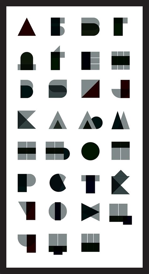 Font inspired by geometric shapes :: Behance