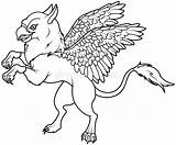 Mythical Griffin Coloring Pages sketch template