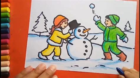 Winter Season drawing - YouTube