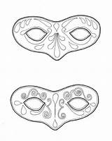 Mardi Gras Mask Coloring Pages For Kids At GetColoringscom  Free sketch template