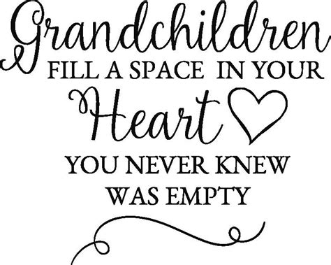 grandchildren heart quote sticker tenstickers #grandchildrenquotes Grandchildren Quotes grandc ...