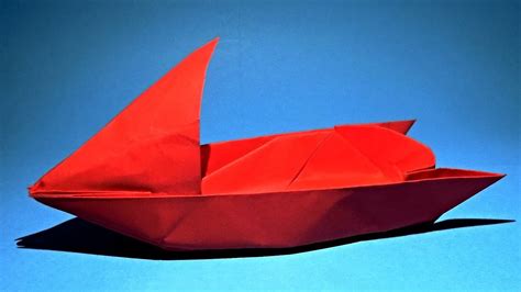 How To Make An Origami Motorboat. How to make a paper boat that floats - YouTube