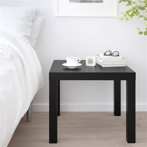 LACK Side table, black, 22x22 " - IKEA