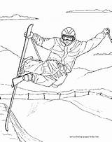 Ski Coloring Sheet Pages sketch template