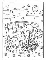 Cozy Spaces Cute Animal Corners Coloring Book By Coco Wyo 15  Space sketch template