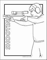 Coloring Page Sport – Shooting Abcteach sketch template