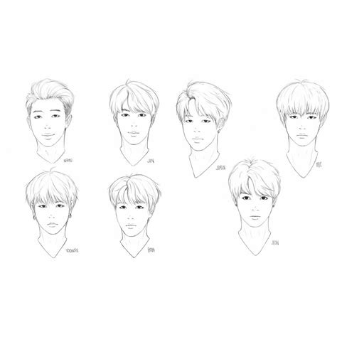 bts face study | Bts dibujo, Dibujos, Arte