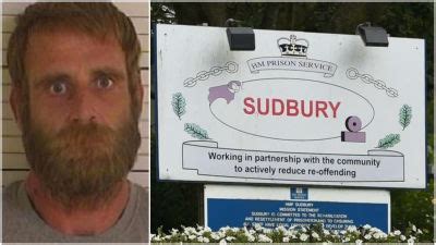 Tattooed prisoner convicted of battery 'walks out' of HMP Sudbury | ITV News Central