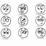 Coloring Printable Emotion Faces  Team sketch template