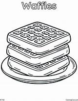 Pancakes Coloring Page sketch template