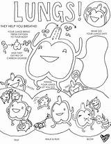 Lung Coloring Pages sketch template