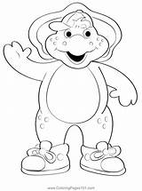 Happy Bj Coloring Page For Kids  Free Barney & Friends Printable sketch template