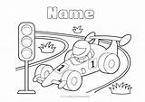 Coloring Pages Race Track sketch template