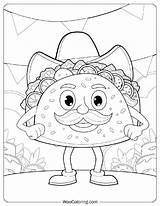 30 Taco Coloring Pages Free PDF To Print  Woo sketch template