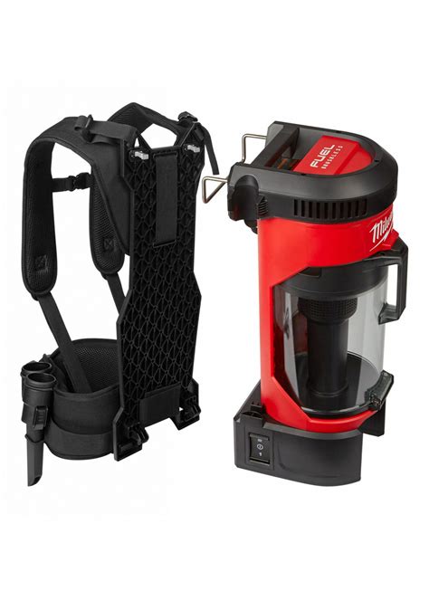 MILWAUKEE Cordless Backpack Vacuum, 55 cfm, HEPA Vacuum Filtration Type ...