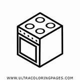 Stove Top Coloring Pages Sketch Page sketch template