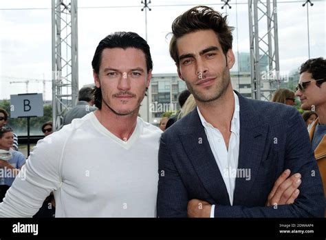 Luke Evans and Jon Kortajarena attending Louis Vuitton's Spring-Summer ...