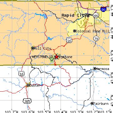 Keystone, South Dakota (SD) ~ population data, races, housing & economy