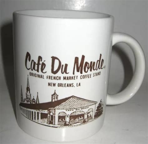 SOUVENIR CERAMIC CAFE DU MONDE Coffee Mug New Orleans Louisiana $9.99 - PicClick