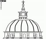 Coloring Dome Buildings Capitol Building Pages Washington Dc Famous Usa  sketch template