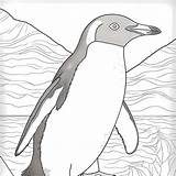 Premium AI Image  An Adelie Penguin coloring Page For Kids Low Detail sketch template