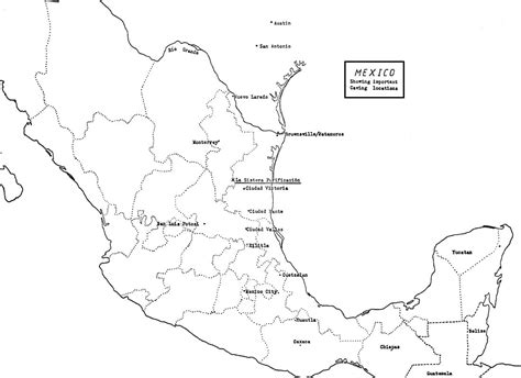 Printable Mexico Map coloring page - Download, Print or Color Online for Free