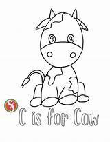 Free Cow Coloring Pages — Stevie Doodles sketch template