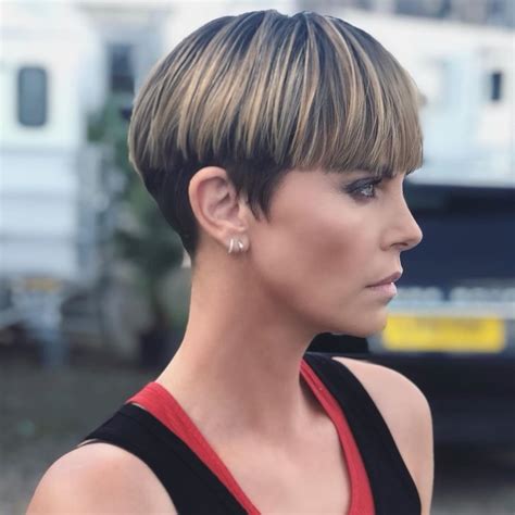 Charlize Theron Debuts Bowl Cut For New Movie Fast 9 | POPSUGAR Beauty