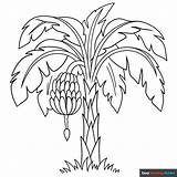 Printable Banana Tree Coloring Page  Free Templates sketch template