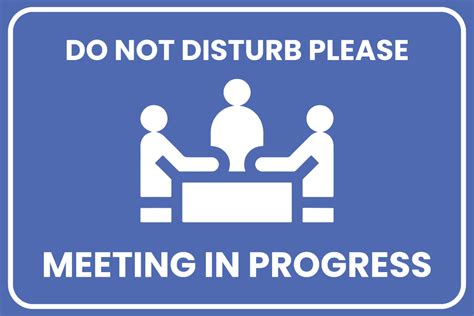 Free Meeting in Progress Sign Template - Edit Online & Download | Template.net