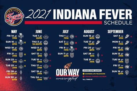 Indiana Fever Announce 2021 Regular Season Schedule | Gainbridge Fieldhouse