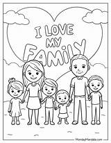 20 Family Coloring Pages Free PDF Printables sketch template