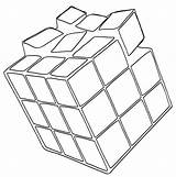 Rubiks Cube Printable sketch template