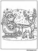 Free Printable Reindeer Coloring Pages sketch template