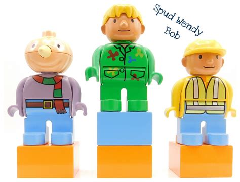 Lego Duplo Bob the builder Naughty Spud Bob & Wendy Retired figures bag Duplo Bricks included ...