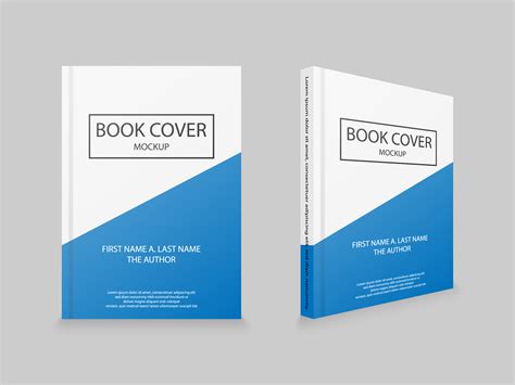 Book Cover Template Front Back And Spine